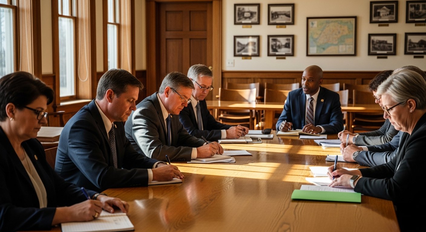 Albion Trustees Approve $40,450 Cemetery Excavator in Brief Special Meeting